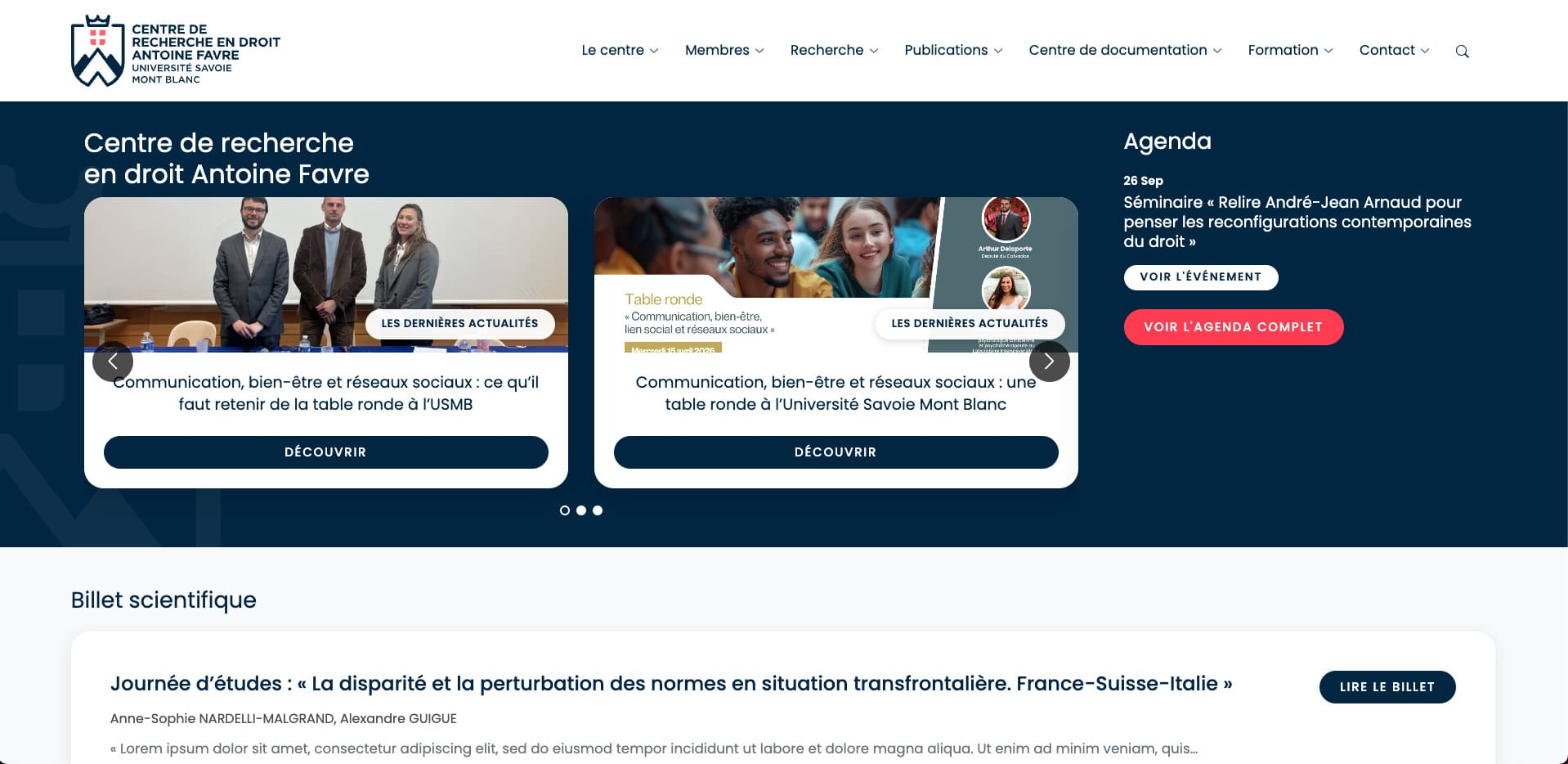 CERDAF - Site WordPress