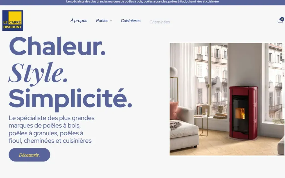 Carré Discount — poêles et cheminées