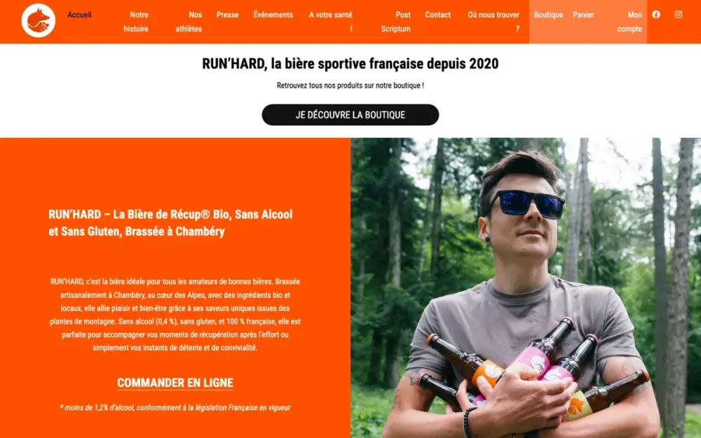 RUN’HARD — bière sans alcool pour sportifs